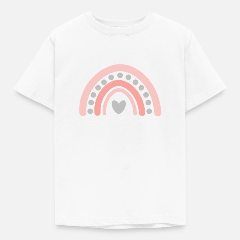 Regenbogen - Kinder T-Shirt - Weiß