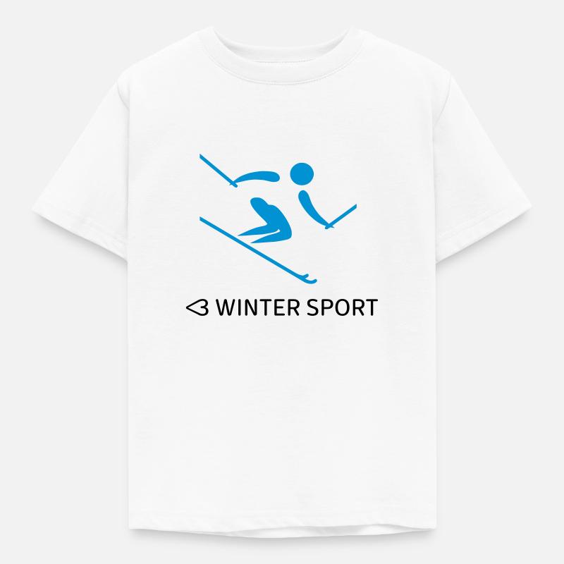 Winter Sport - Kinder T-Shirt - Weiß