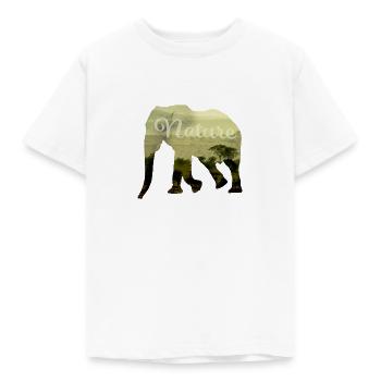 Elephant Nature - Kinder T-Shirt - Weiß - Vorne - AI Model Kid Male (0cm)