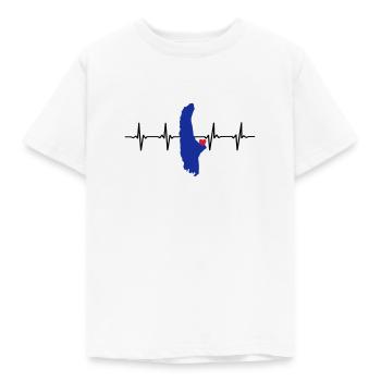 Heartbeat Ammersee 3 colors - Kids' T-Shirt - white - Front - AI Model Kid Male (0cm)