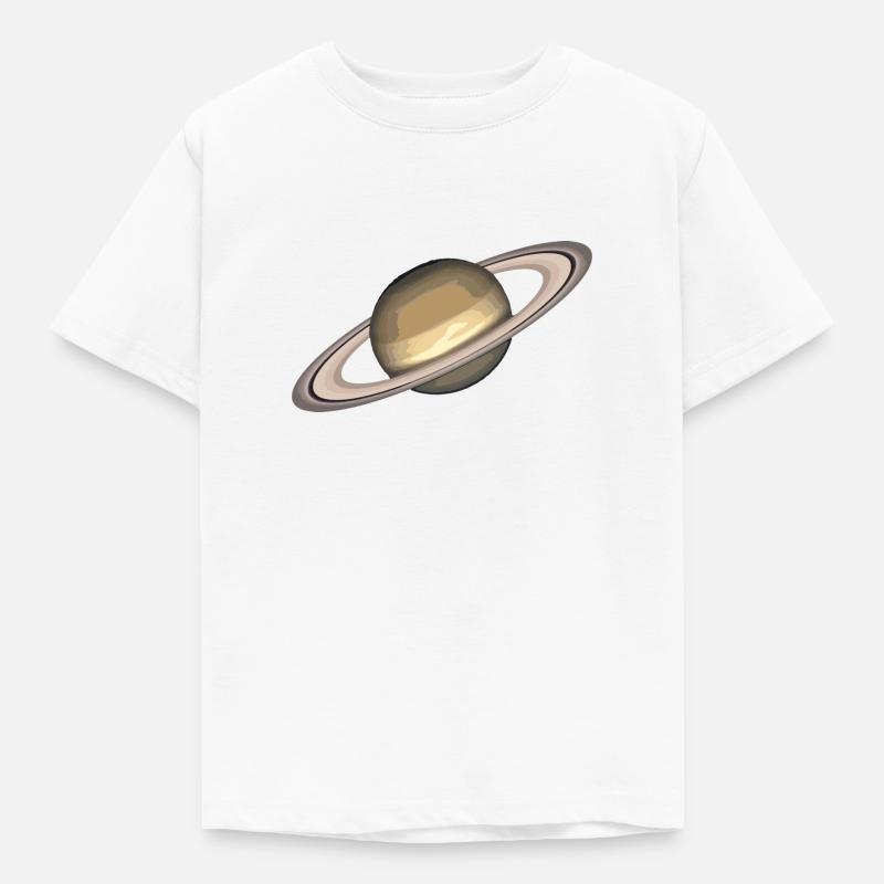 Saturn - Kinder T-Shirt - Weiß
