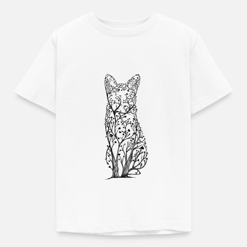 Fox décoratif - T-shirt Enfant - blanc