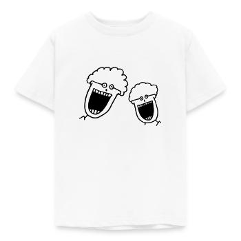 Lachst du mich aus? - Kinder T-Shirt - Weiß - Vorne - AI Model Kid Male (0cm)