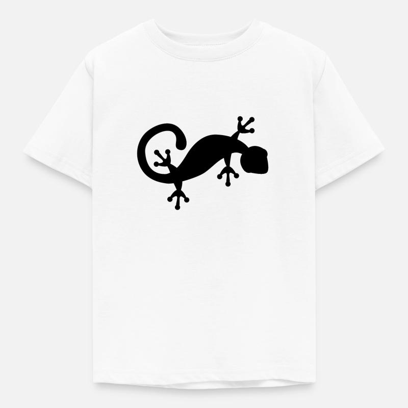 Gecko - Kinder T-Shirt - Weiß