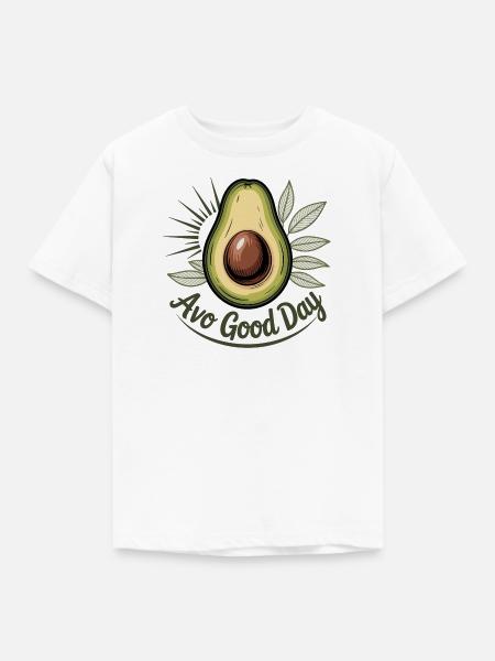 Avo Good Day - Kinder T-Shirt - Weiß