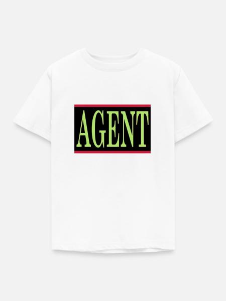 Agent - Kinder T-Shirt - Weiß