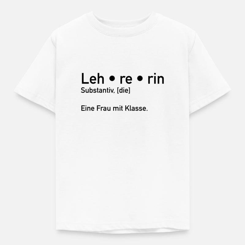 Lehrerin - Kinder T-Shirt - Weiß