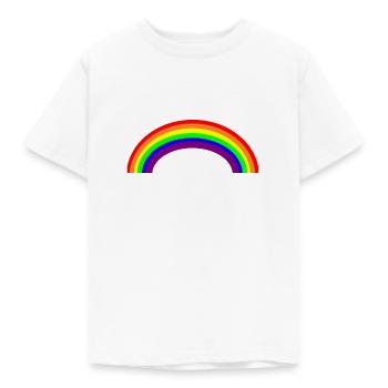 Regenbogen - Kinder T-Shirt - Weiß - Vorne - AI Model Kid Male (0cm)