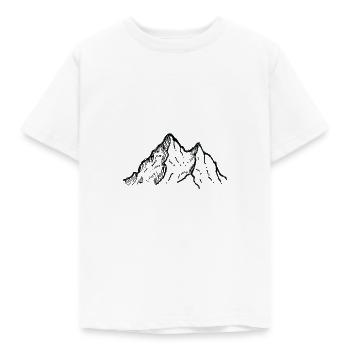 Rocky Mountain with a View Drawing - Kids' T-Shirt - white - Front - AI Model Kid Male (0cm)