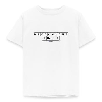 Informationshoheit (helle Stoffe) - Kinder T-Shirt - Weiß - Vorne - AI Model Kid Male (0cm)