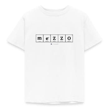 Mezzo (helle Stoffe) - Kinder T-Shirt - Weiß - Vorne - AI Model Kid Male (0cm)