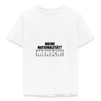 Gegen Rassismus - Kinder T-Shirt - Weiß - Vorne - AI Model Kid Male (0cm)