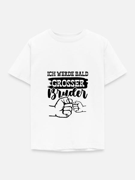 Ich werde grosser Bruder - Kinder T-Shirt - Weiß