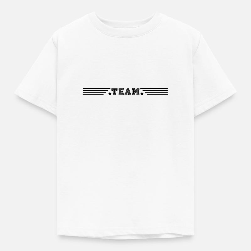 TEAM - Kinder T-Shirt - Weiß
