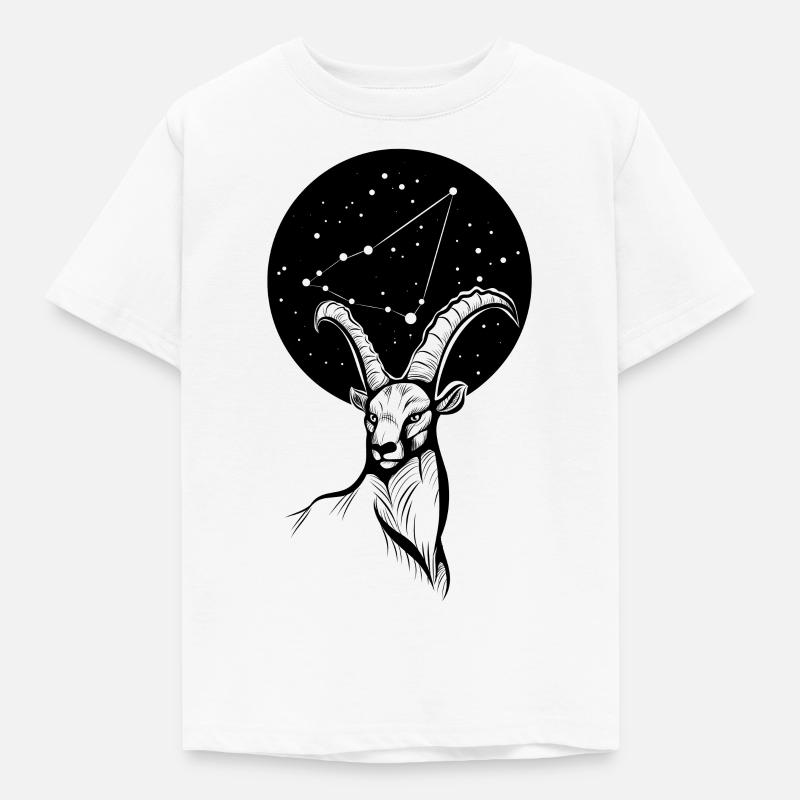 Steinbock - Kinder T-Shirt - Weiß