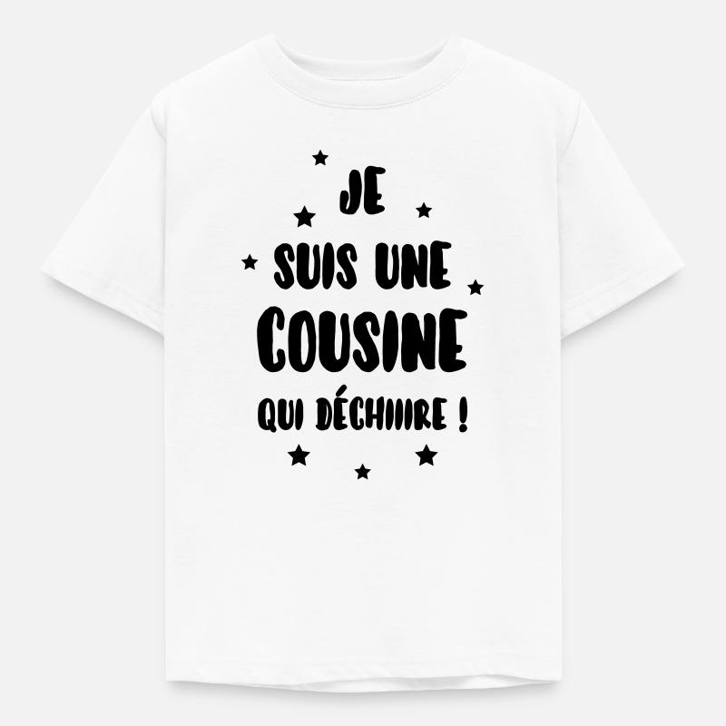 oom / tante / neef / peetvader - Børne-T-shirt - hvid