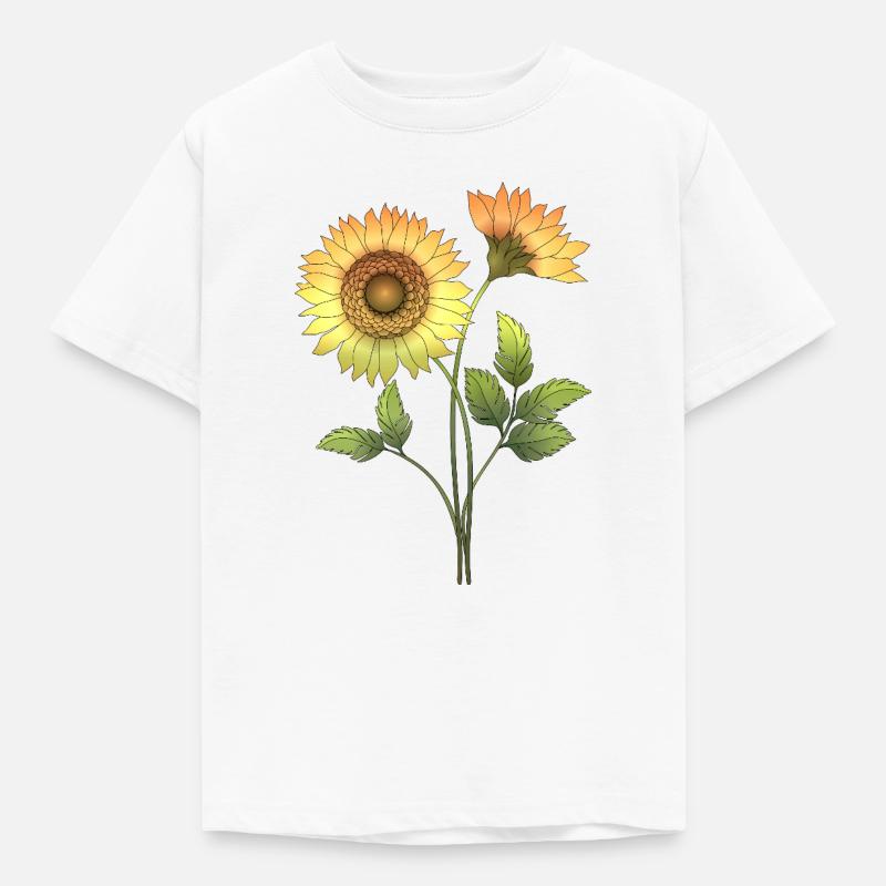 Fleur - T-shirt Enfant - blanc