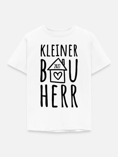 Kleiner Bauherr 2027 - Kinder T-Shirt - Weiß