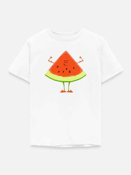 Mr. Melon - Kinder T-Shirt - Weiß