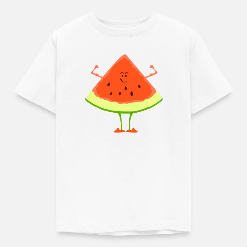 Mr. Melon - Kinder T-Shirt - Weiß