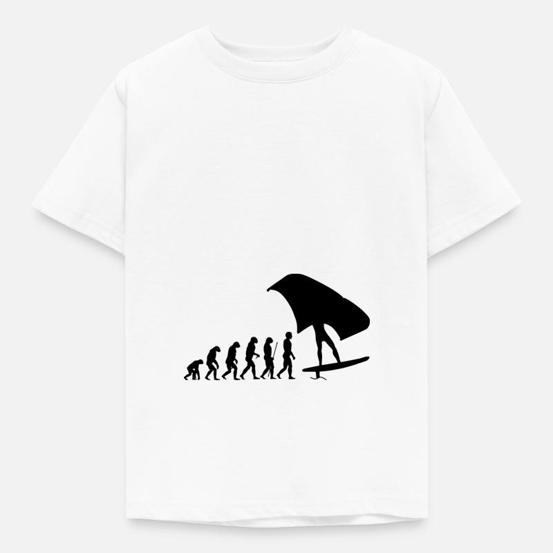 Wingfoil Evolution Wingsurfer - T-shirt Enfant - blanc