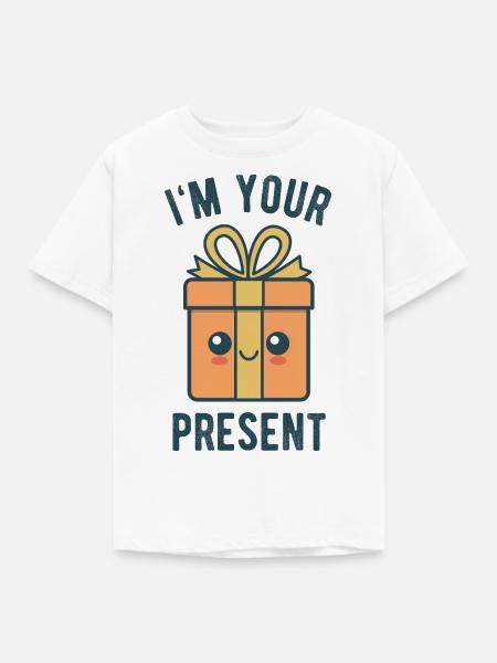 I'm Your Present - Kinder T-Shirt - Weiß