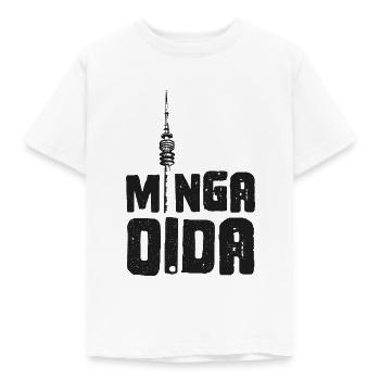 Minga Oida - München Alter - Kinder T-Shirt - Weiß - Vorne - AI Model Kid Male (0cm)
