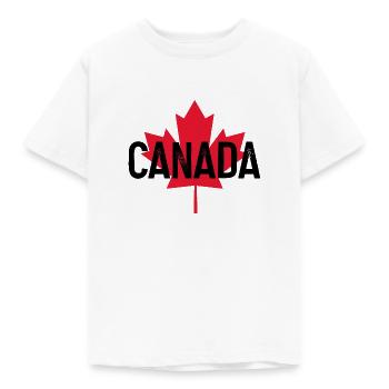 Canada Maple Leaf - Kids' T-Shirt - white - Front - AI Model Kid Male (0cm)