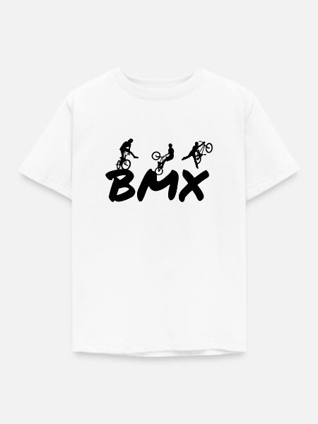 BMX - Kinder T-Shirt - Weiß