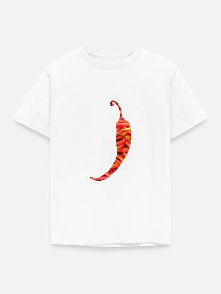 Chilischote - Kinder T-Shirt - Weiß