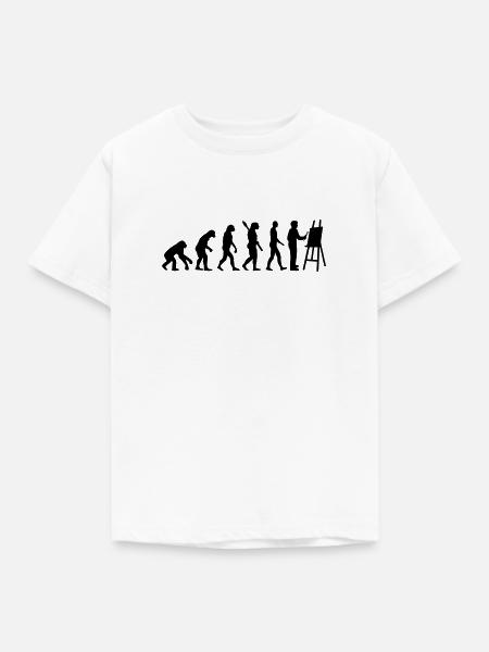 Maler - Kinder T-Shirt - Weiß