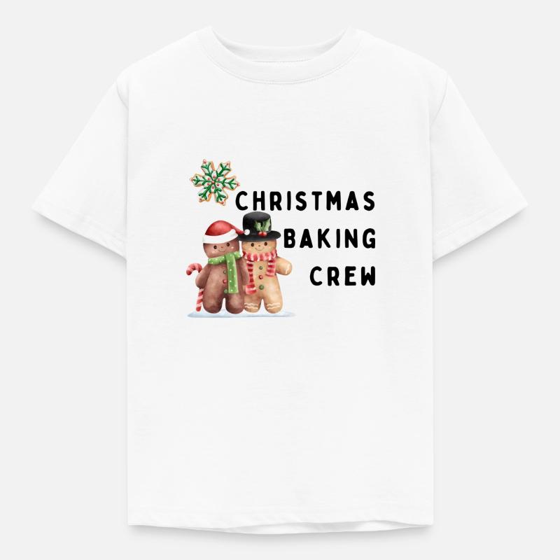 Weihnachtsbäcker-Crew - Kinder T-Shirt - Weiß