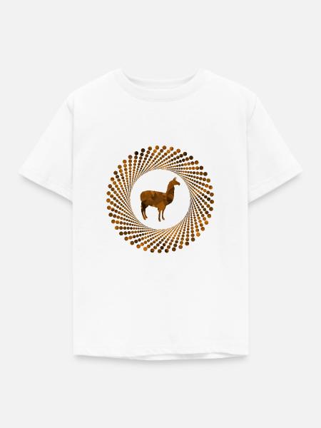 Llama - Kinder T-Shirt - Weiß