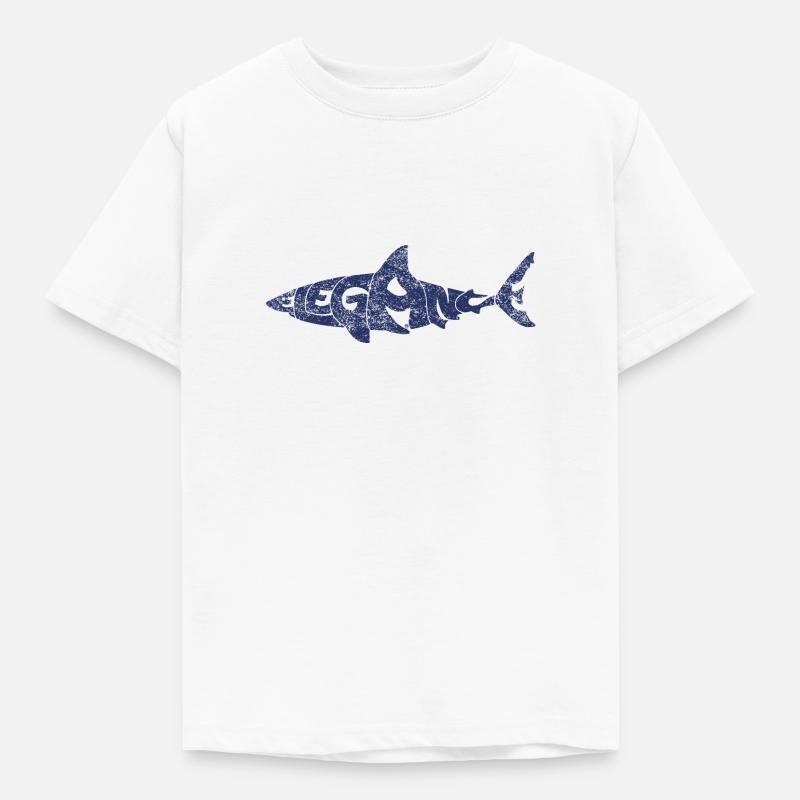 Requin élégant - T-shirt Enfant - blanc