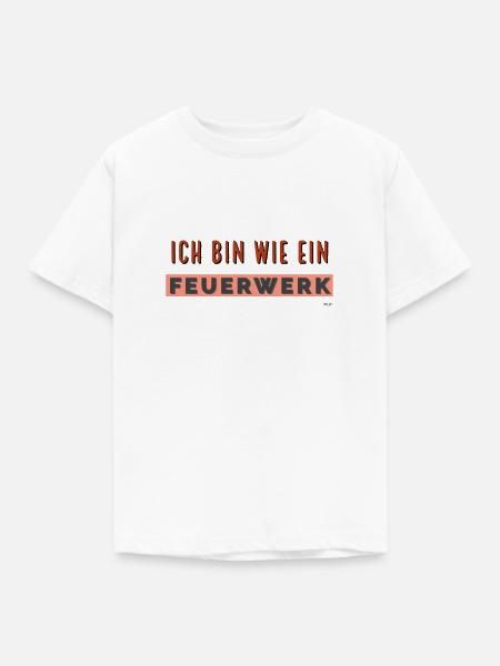 Feuerwerk - Kinder T-Shirt - Weiß