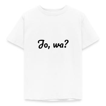 Jo, wa? - Kinder T-Shirt - Weiß - Vorne - AI Model Kid Male (0cm)