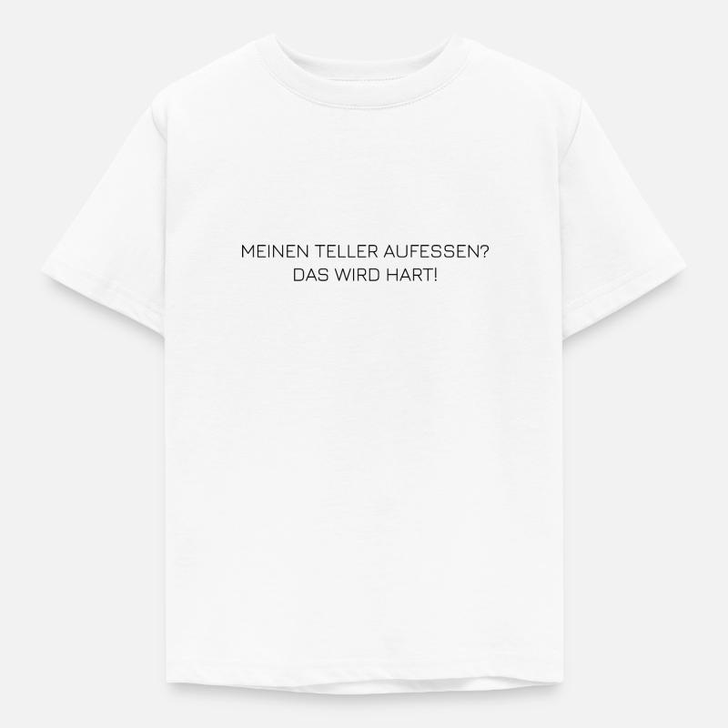 Aufessen - Kinder T-Shirt - Weiß