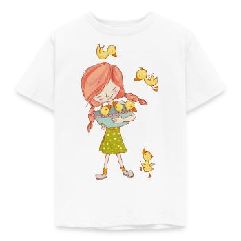 Fille de canard - T-shirt Enfant - blanc - Devant - AI Model Kid Male (0cm)