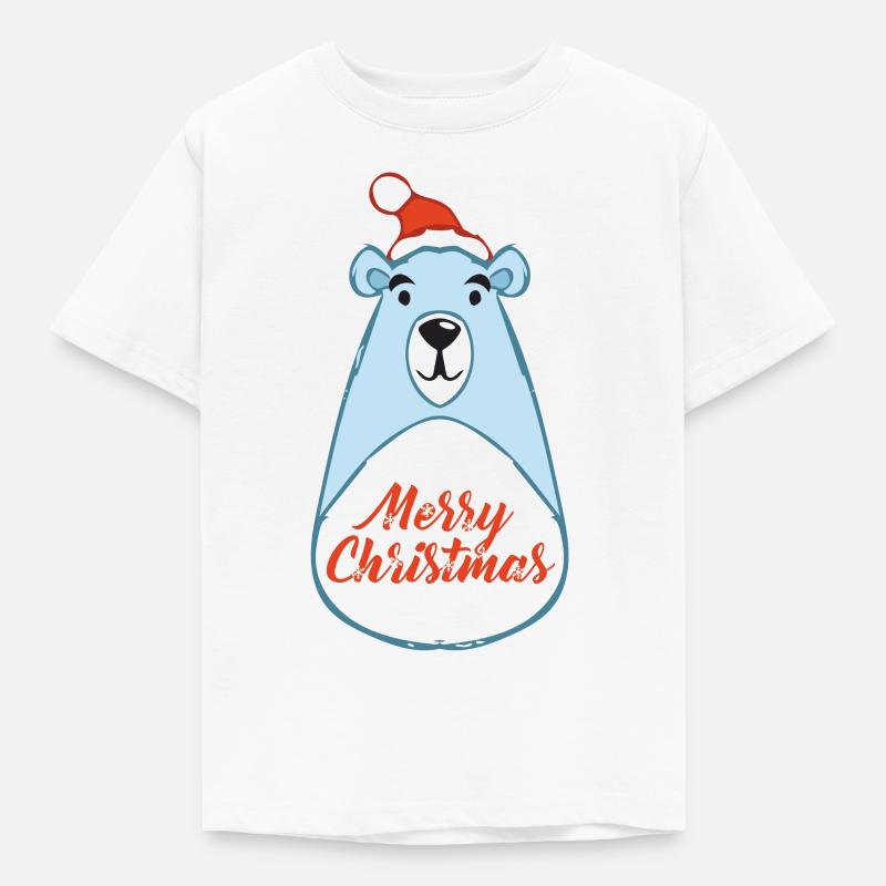 Weihnachtsbär - Kinder T-Shirt - Weiß