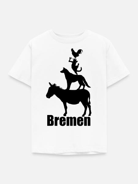 Bremer Stadtmusikanten - Kinder T-Shirt - Weiß