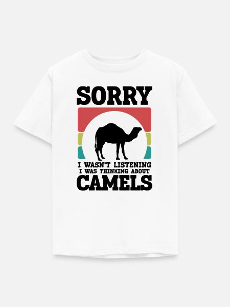 Kamel Spruch Retro - Kinder T-Shirt - Weiß