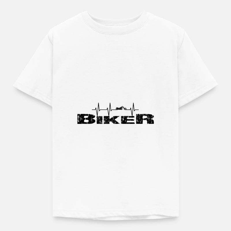 motorcycle - Kids' T-Shirt - white