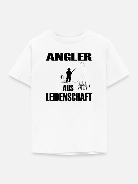 Angeln - Kinder T-Shirt - Weiß