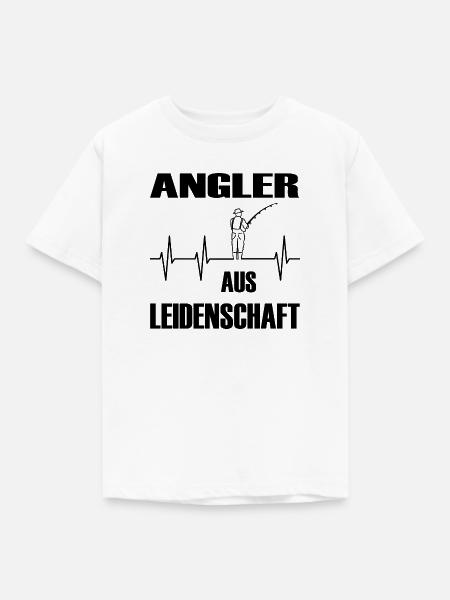 Angeln - Kinder T-Shirt - Weiß