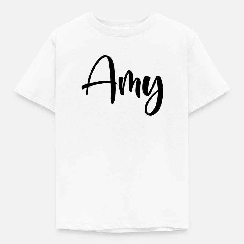 First Name - Amy - Kids' T-Shirt - white