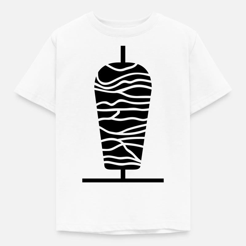 Kebab skewer - Kids' T-Shirt - white