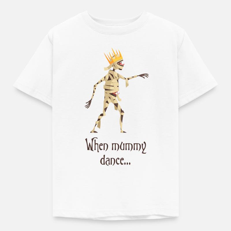 When mummy dance - Kids' T-Shirt - white