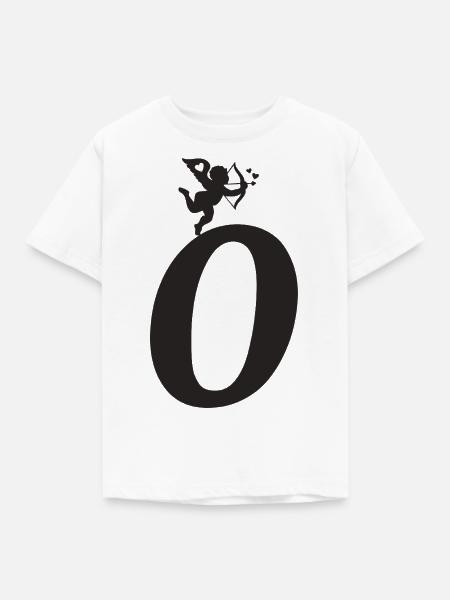 O - Kinder T-Shirt - Weiß