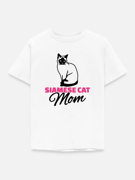 Siamkatze - Kinder T-Shirt - Weiß