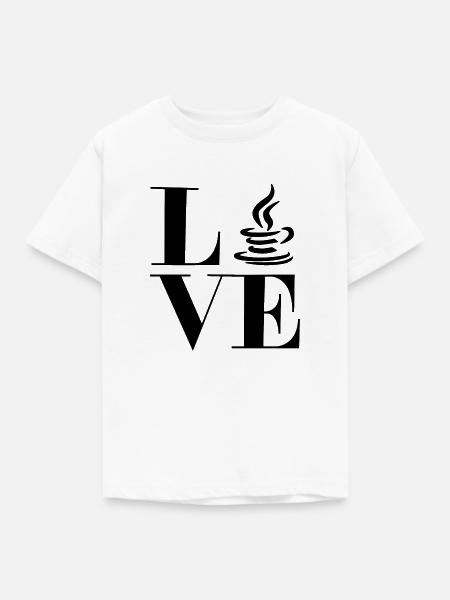 Ich liebe Java - Kinder T-Shirt - Weiß